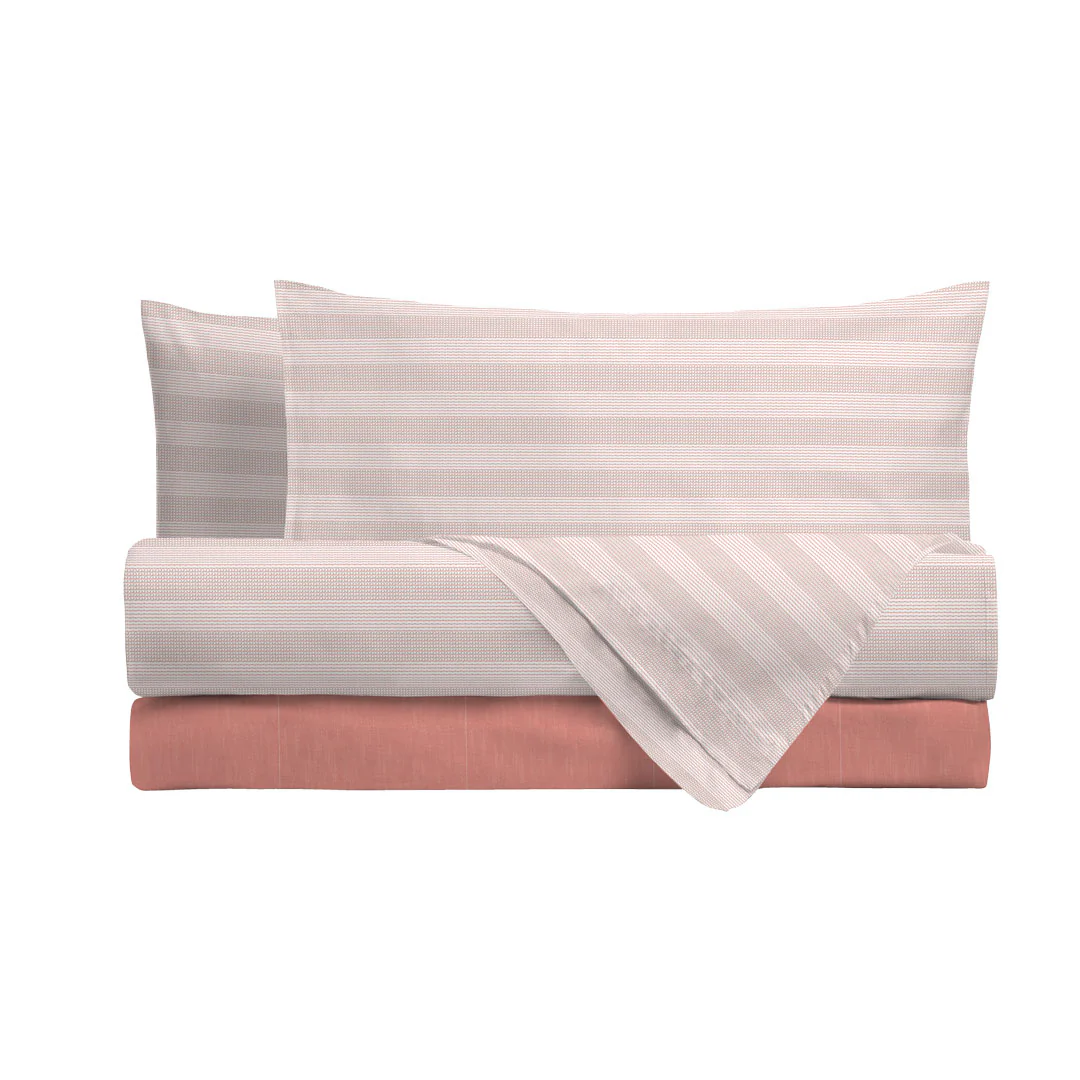 Completo Letto Singolo in Cotone con Stampa - Fantasia Fabrizio Coral - Image 2
