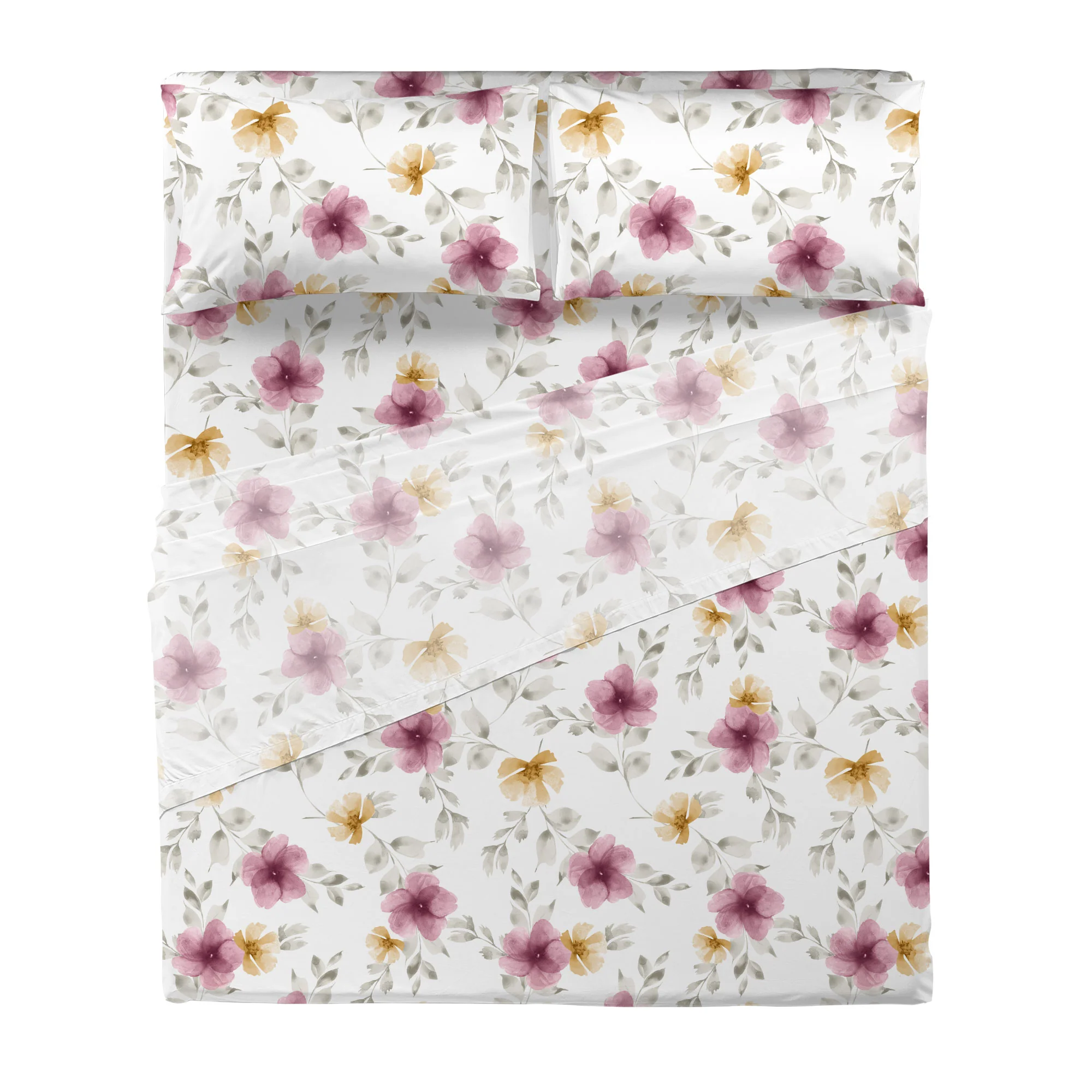 Completo Letto Matrimoniale Softy Yarn con Stampa - Fantasia Heidi Pink - Image 3