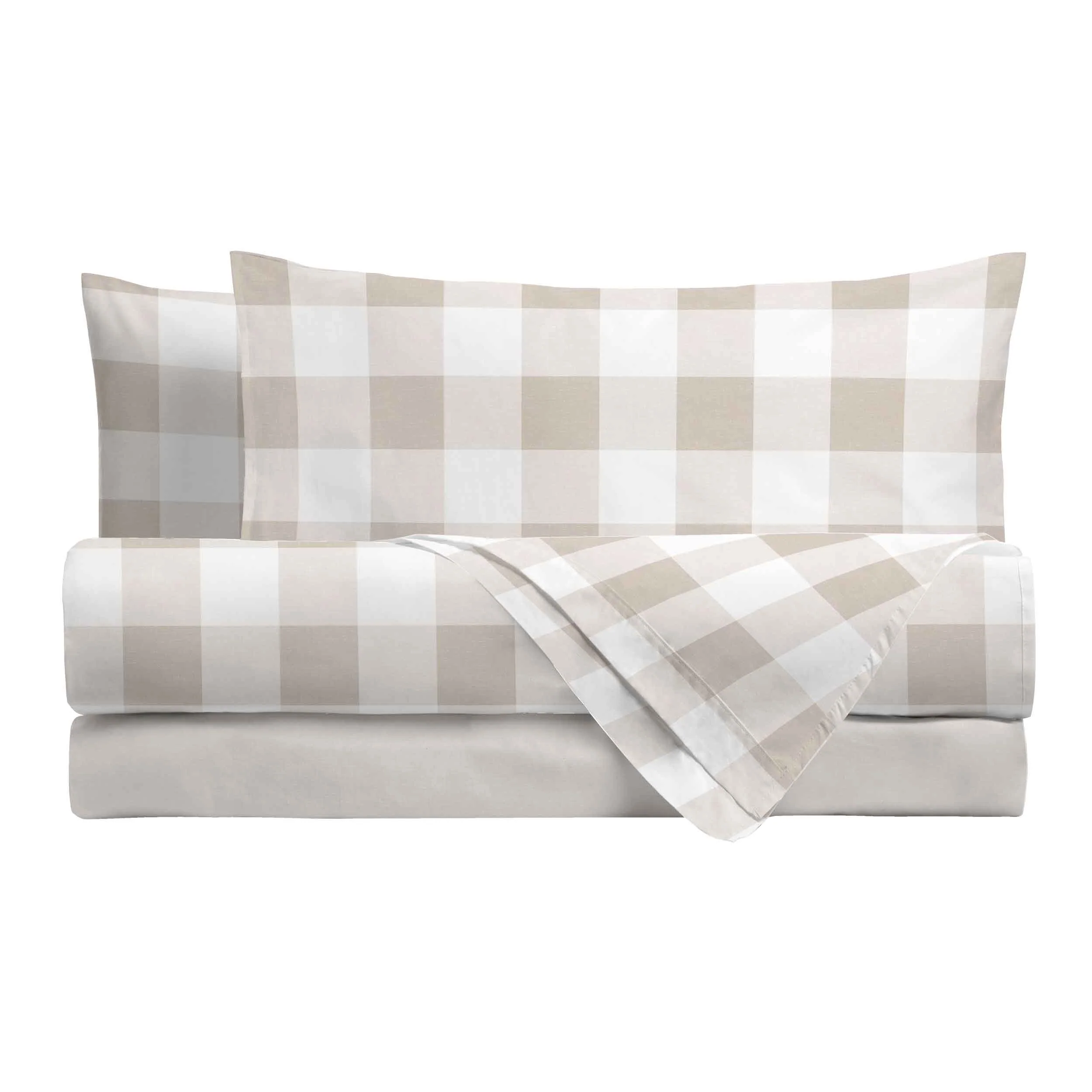 Completo Letto Piazza e Mezza in Cotone con Stampa - Fantasia Secret Garden Leonard Beige