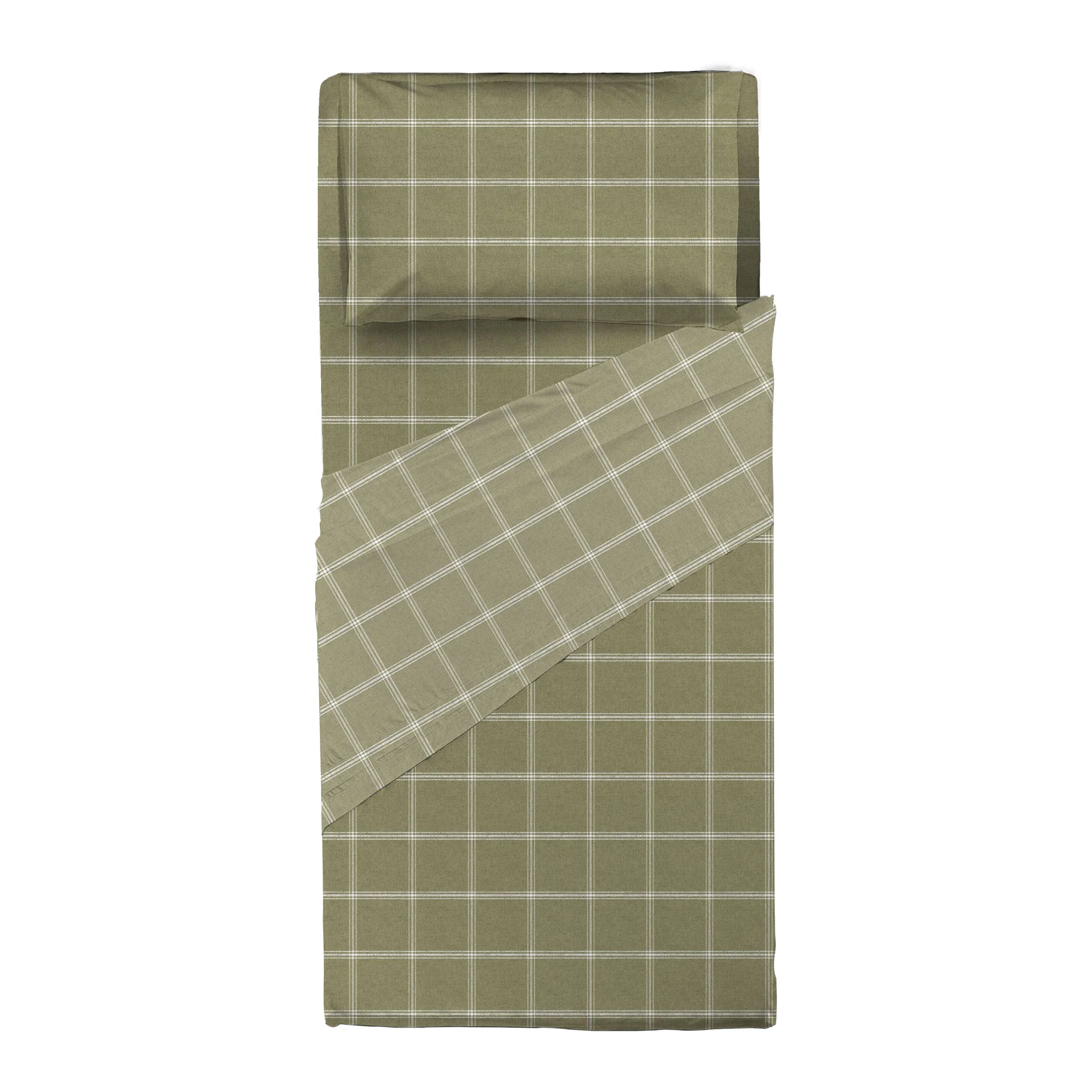 Completo Letto Singolo con Stampa Atelier - Fantasia Efrem Green - Image 2