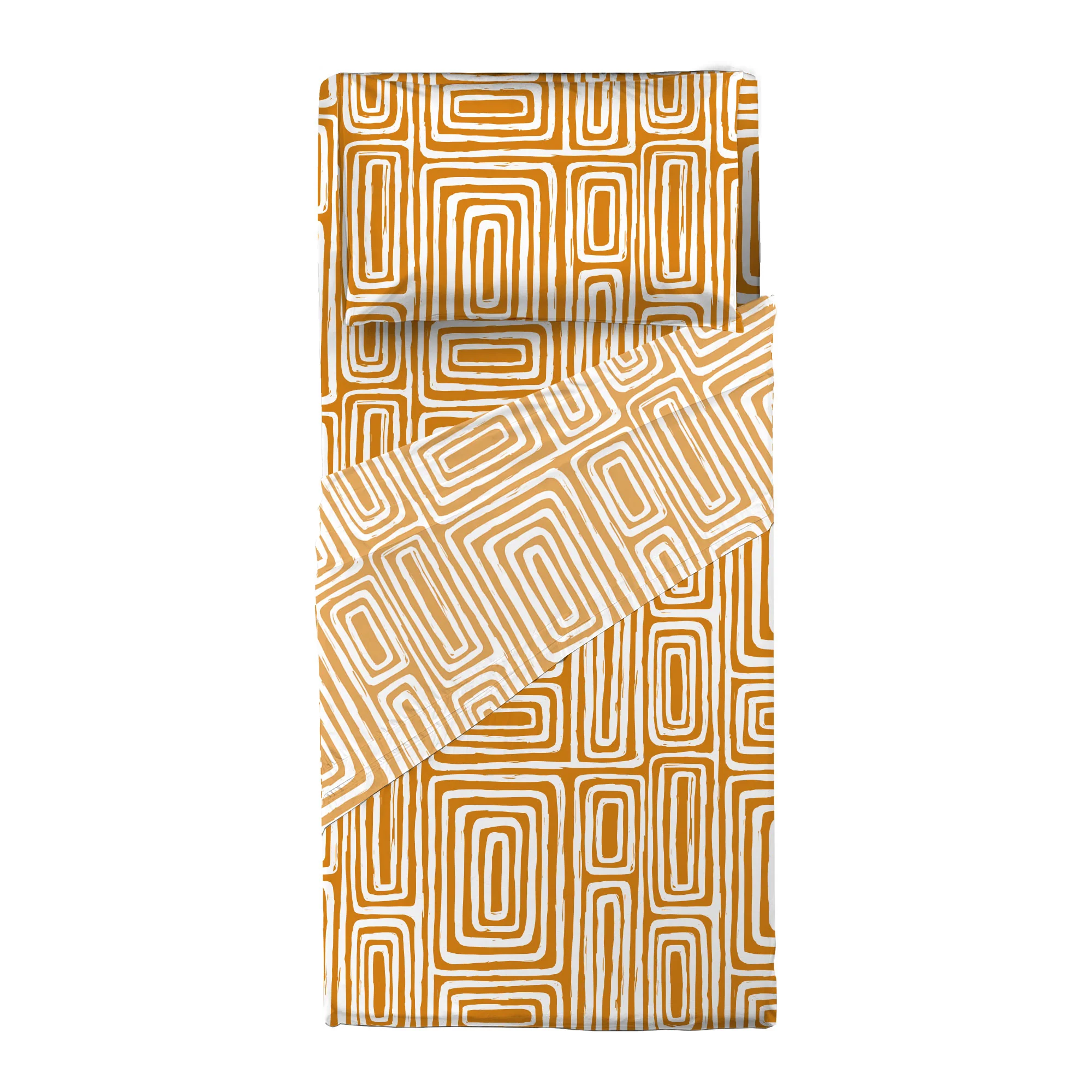 Completo Letto Singolo in Cotone con Stampa Danjel Rust - Image 3