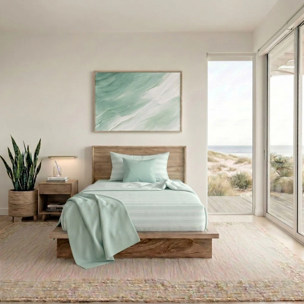 Completo Letto Singolo in Cotone con Stampa - Fantasia Fabrizio Aqua