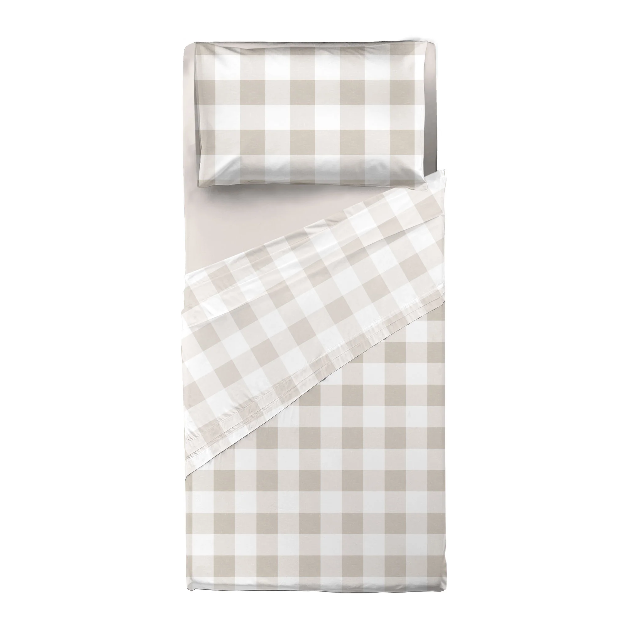 Completo Letto Singolo in Cotone con Stampa - Fantasia Secret Garden Leonard Beige - Image 2