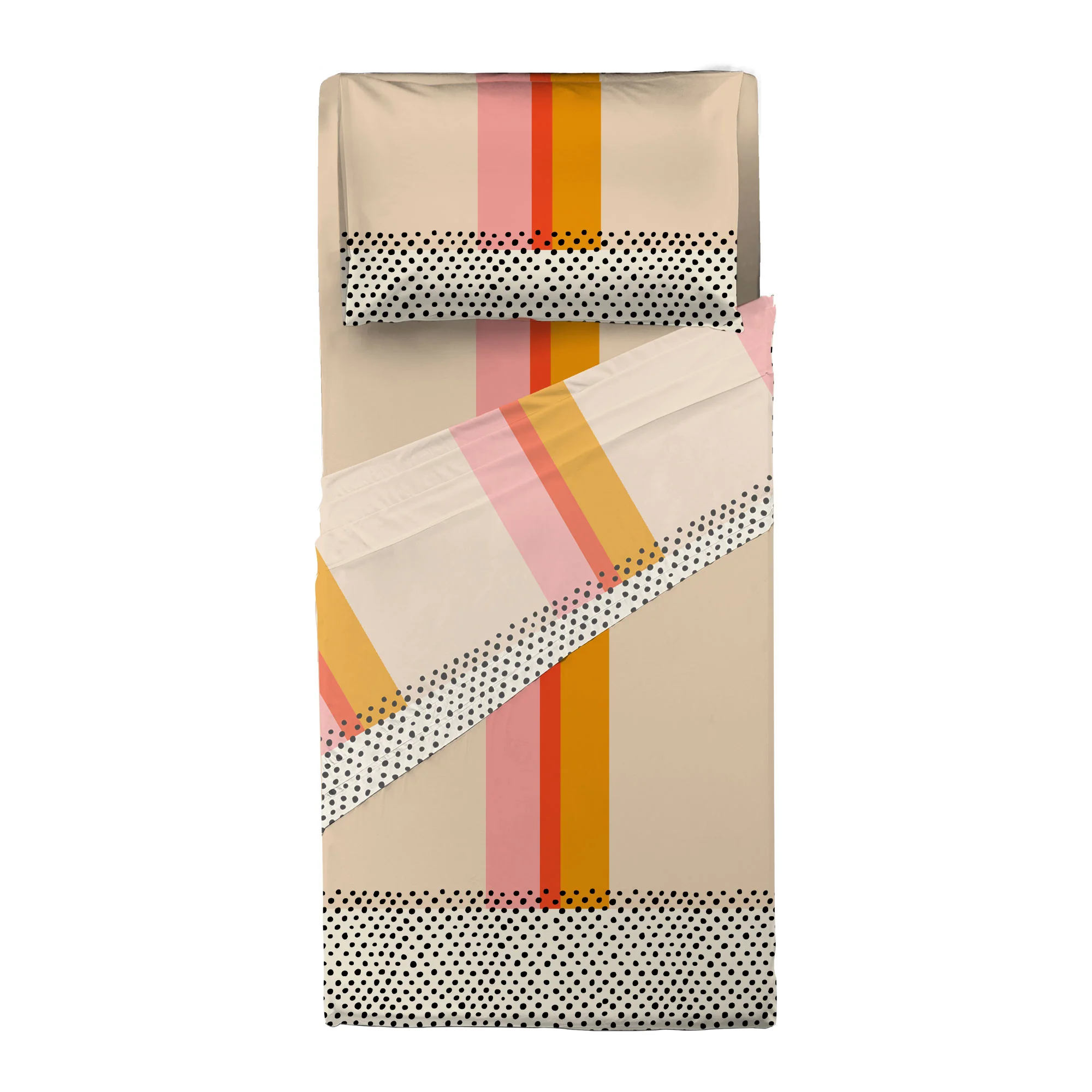 Completo Letto Singolo in Cotone con Stampa Kiljan Multicolor - Image 3