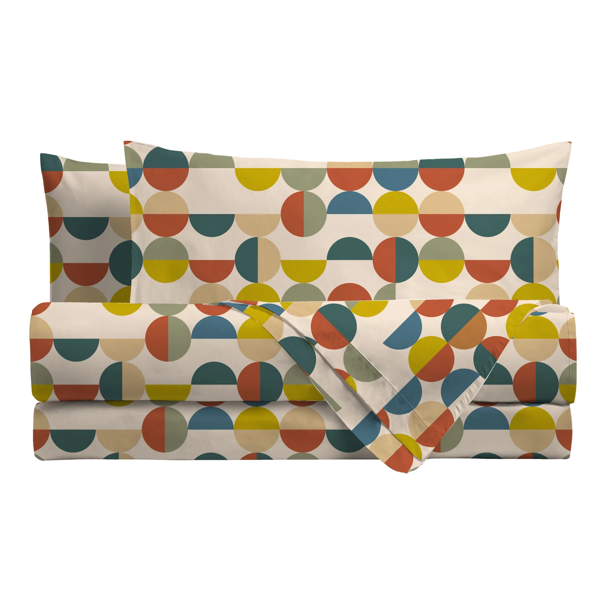 Completo Letto Singolo in Cotone con Stampa Sjul Multicolor - Image 2