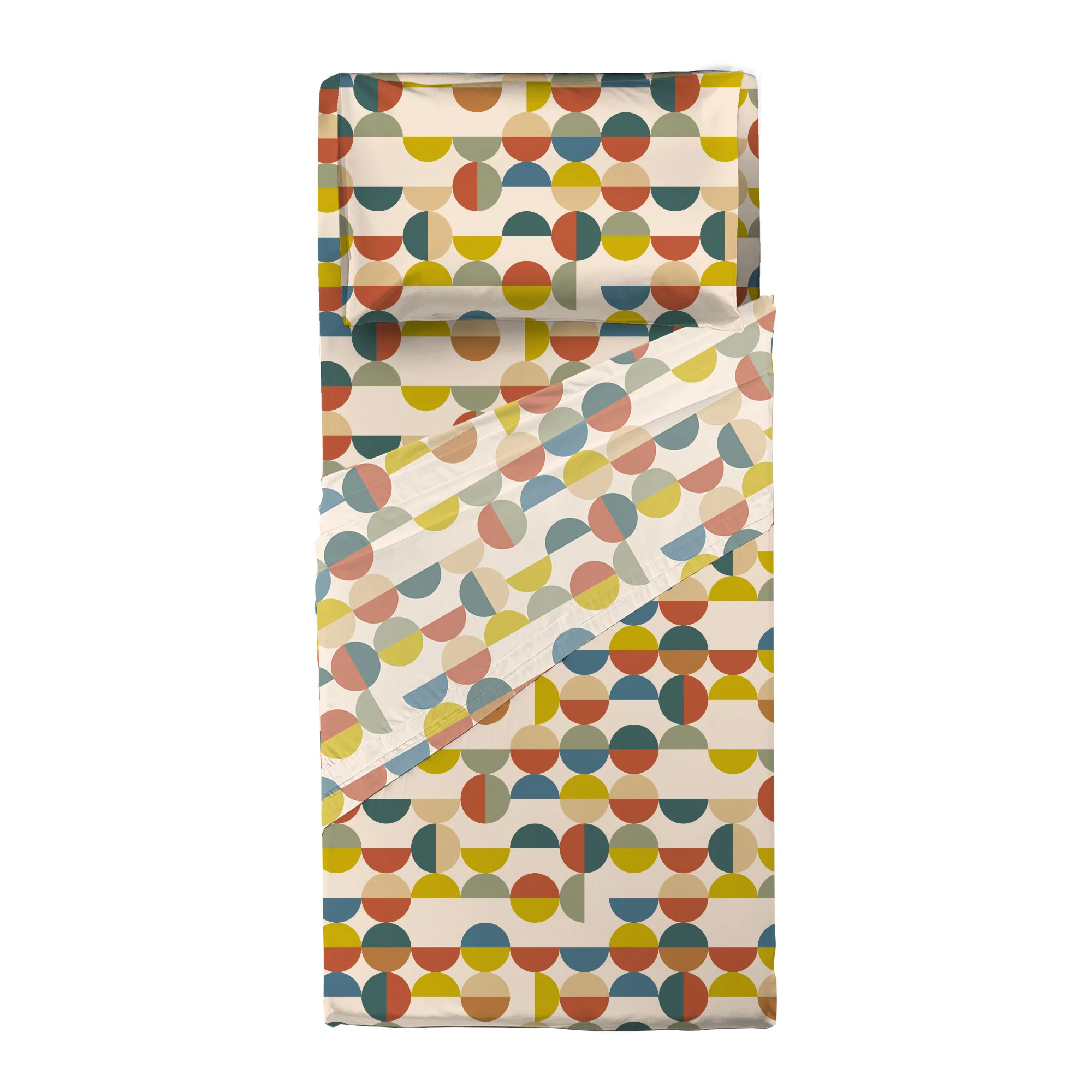 Completo Letto Singolo in Cotone con Stampa Sjul Multicolor - Image 3