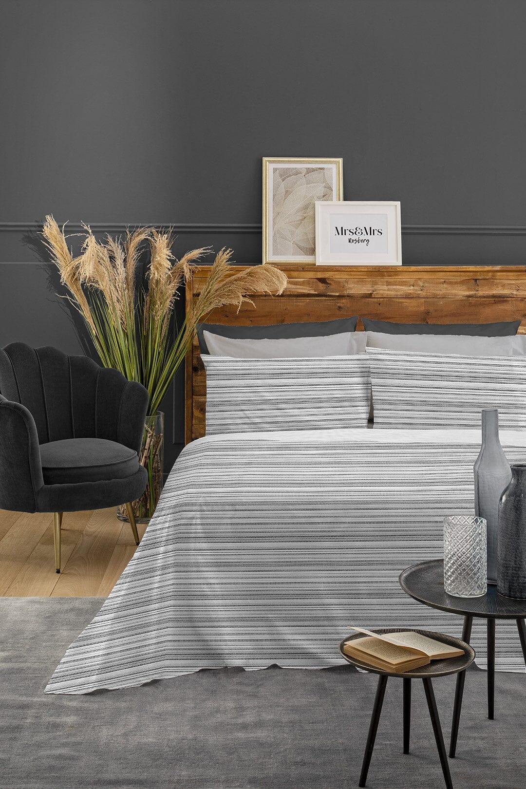 Completo Letto Singolo in Flanella - Fantasia Aria Grivil Grey - Image 3