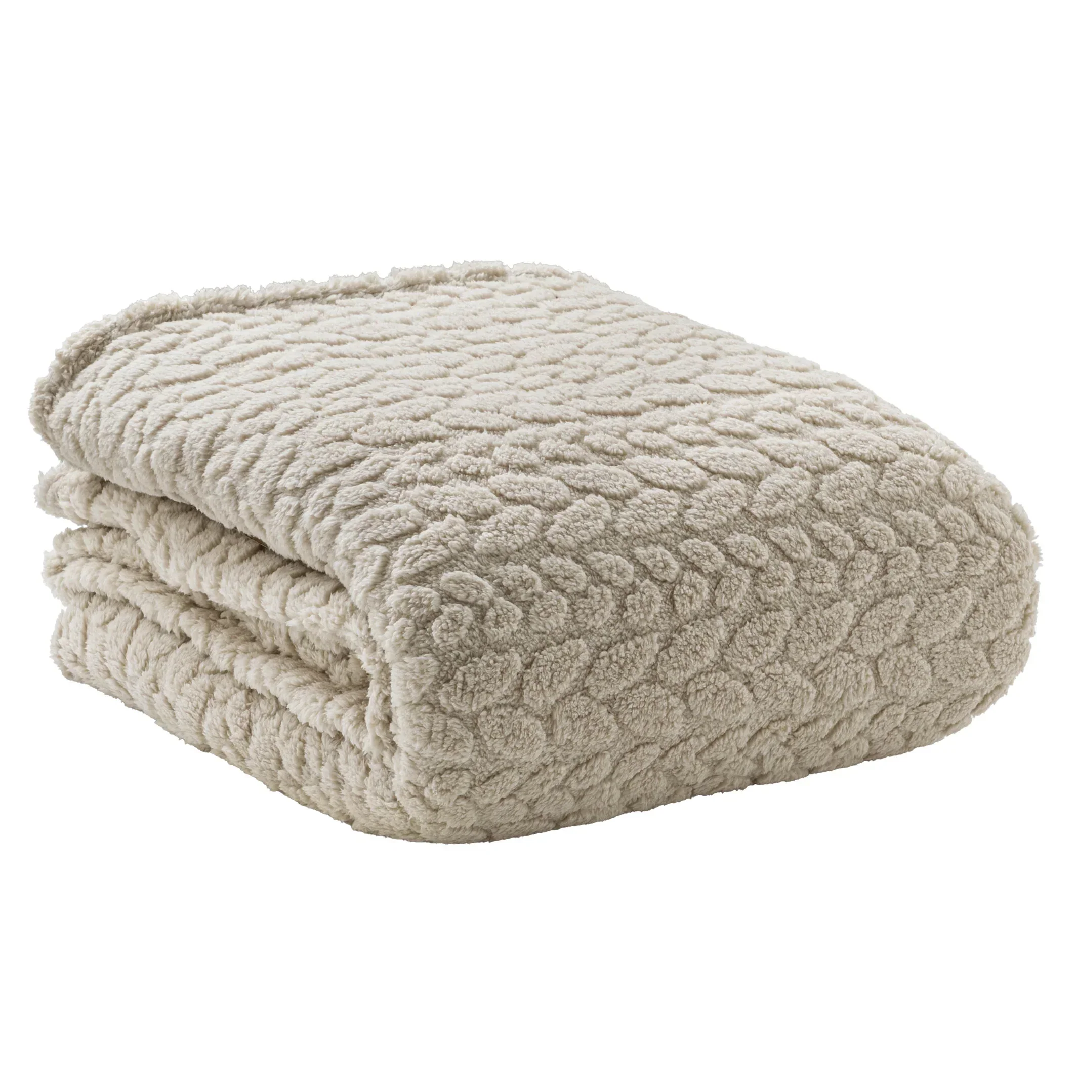 Coperta 150x200 cm Cognac Brandy Tinta Unita Cream