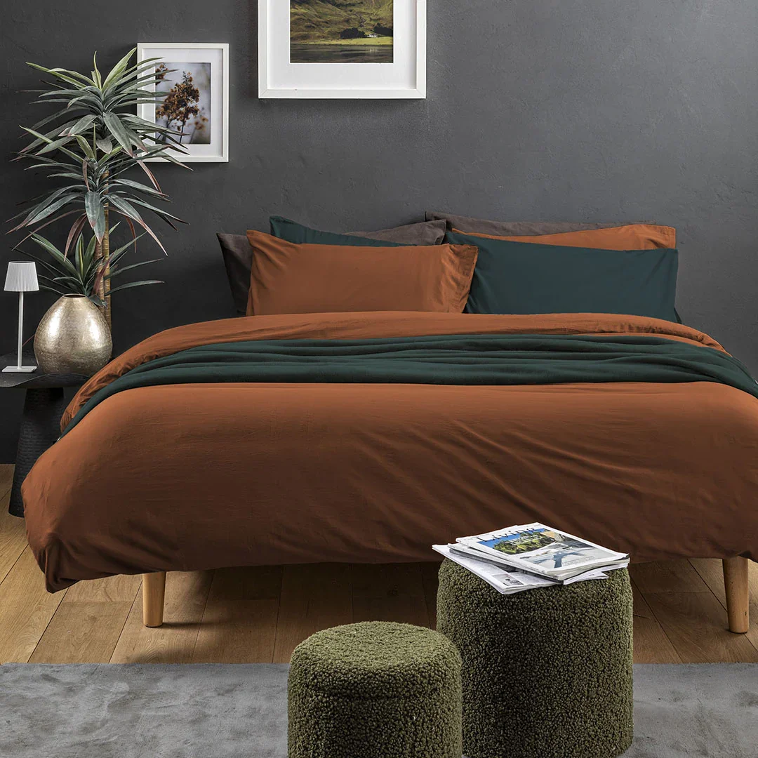 Coperta 250x200cm Whisky Tinta Unita Ottanio - Image 2