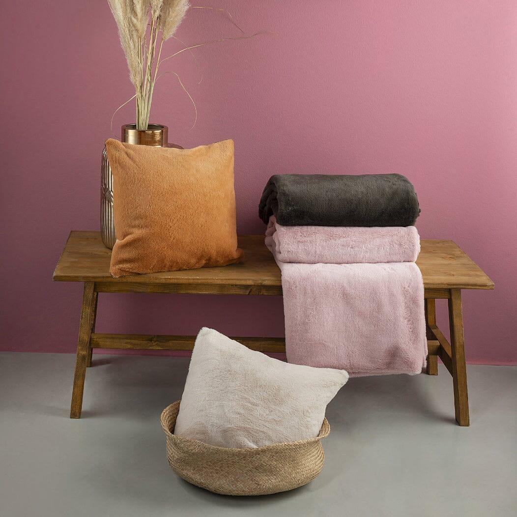 Coperta Fiamma Fuoco 250x200 cm Tinta Unita Caramel - Image 2