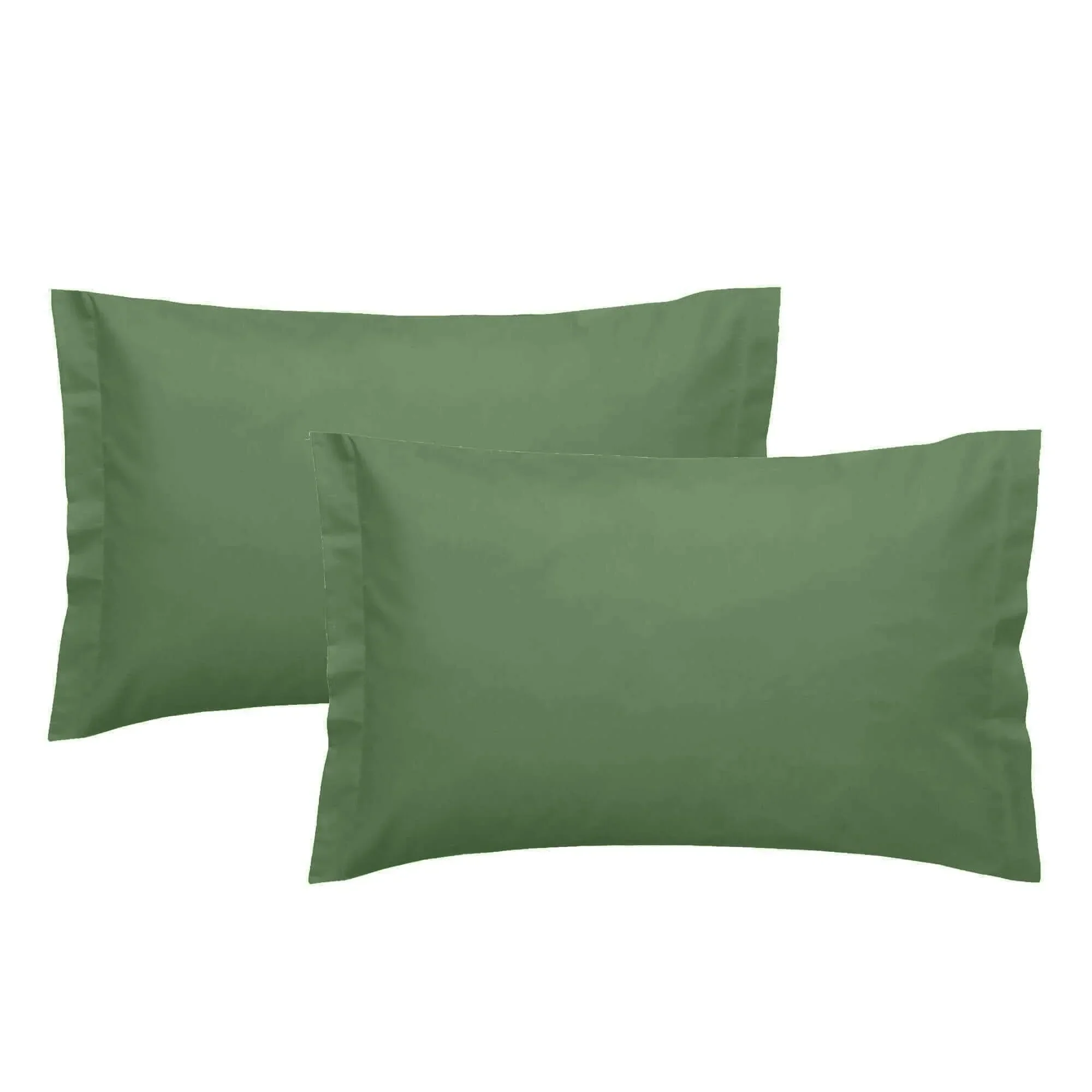Coppia Federe in Cotone 50x80 Tinta Unita Verde