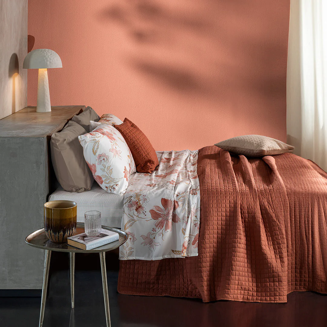 Di Maestro Completo Letto Stampato  Matrimoniale Amal Beige - Image 3