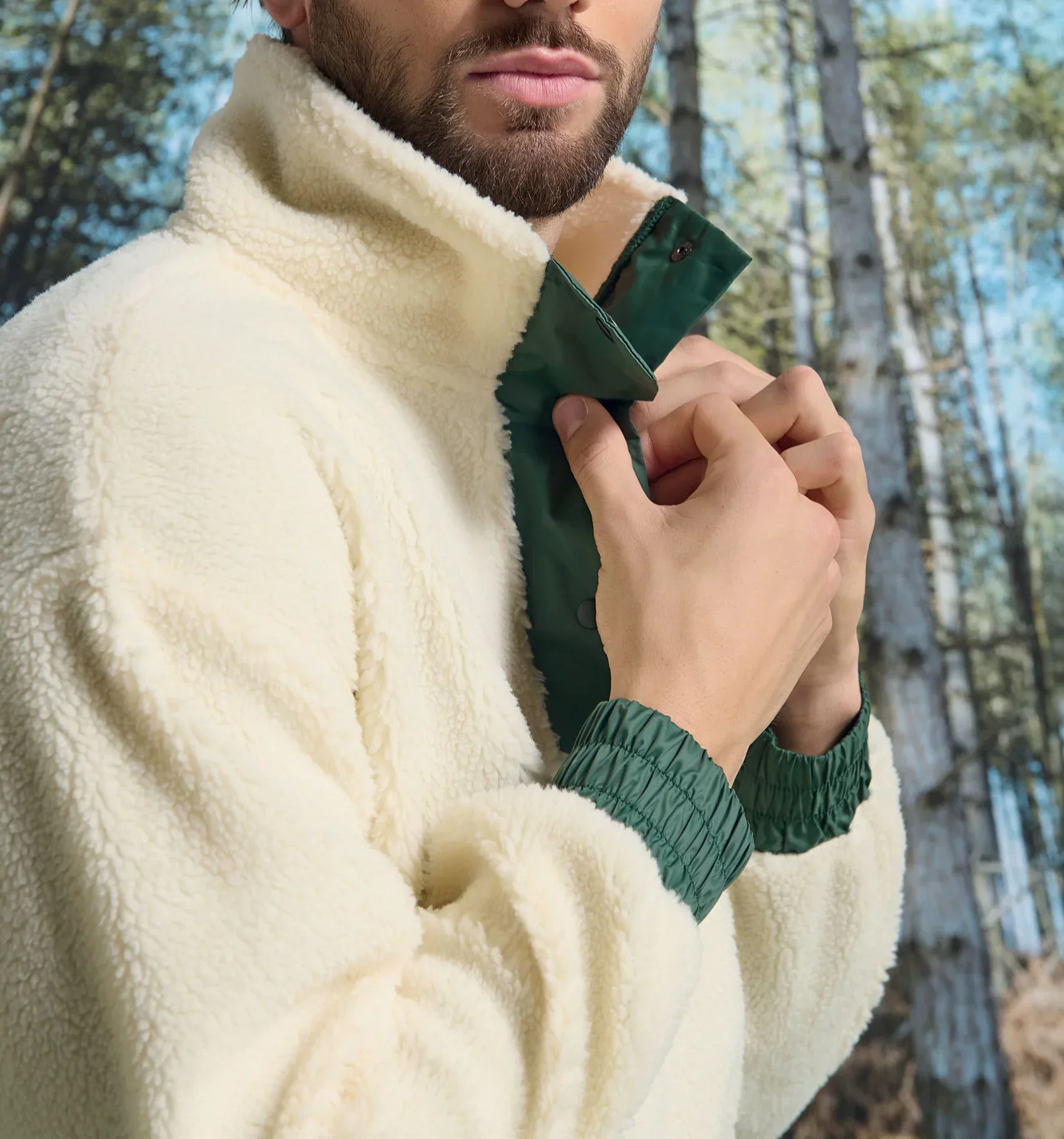 Giacca da Casa Uomo Edno Off White - Image 2