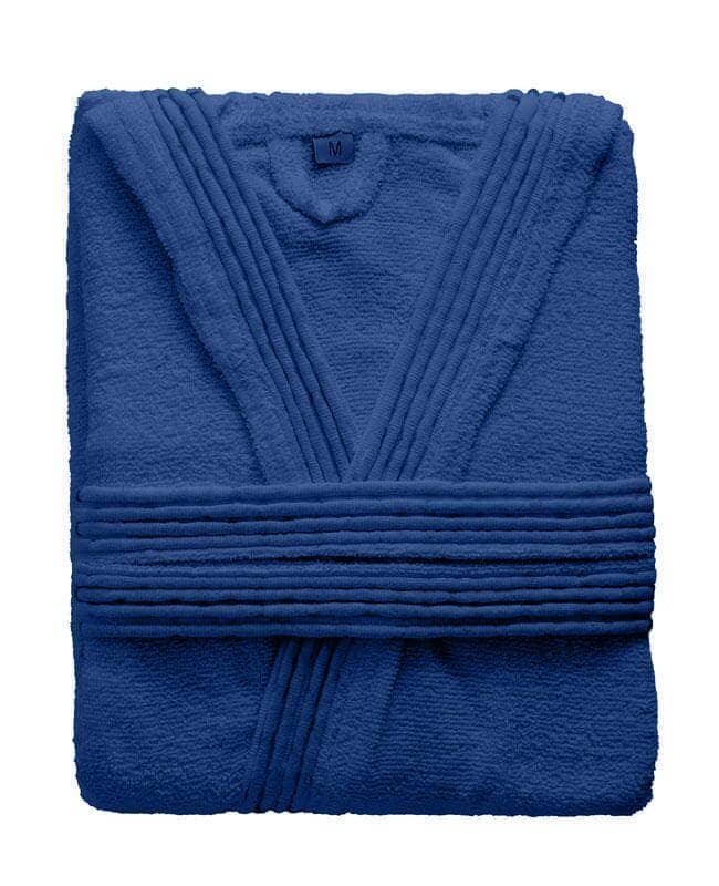 LUXURY COLLECTION DI MAESTRO Accappatoio in Puro Cotone con Cappuccio - Tinta Unita Blu - Image 5