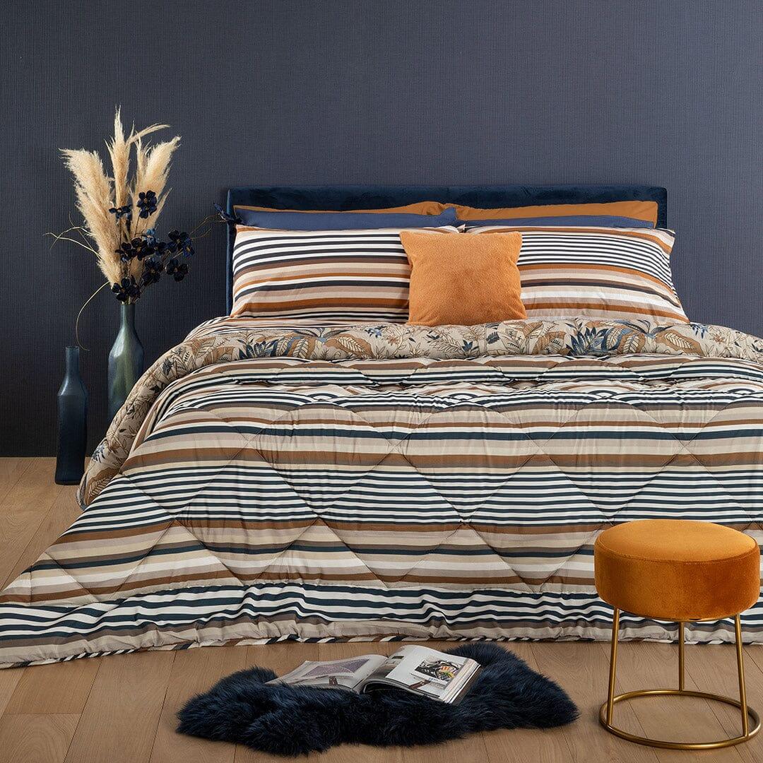 LUXURY COLLECTION DI MAESTRO Trapunta Matrimoniale Soffice 260x260 cm con Stampa - Fantasia Daniel Dark Blue - Image 3