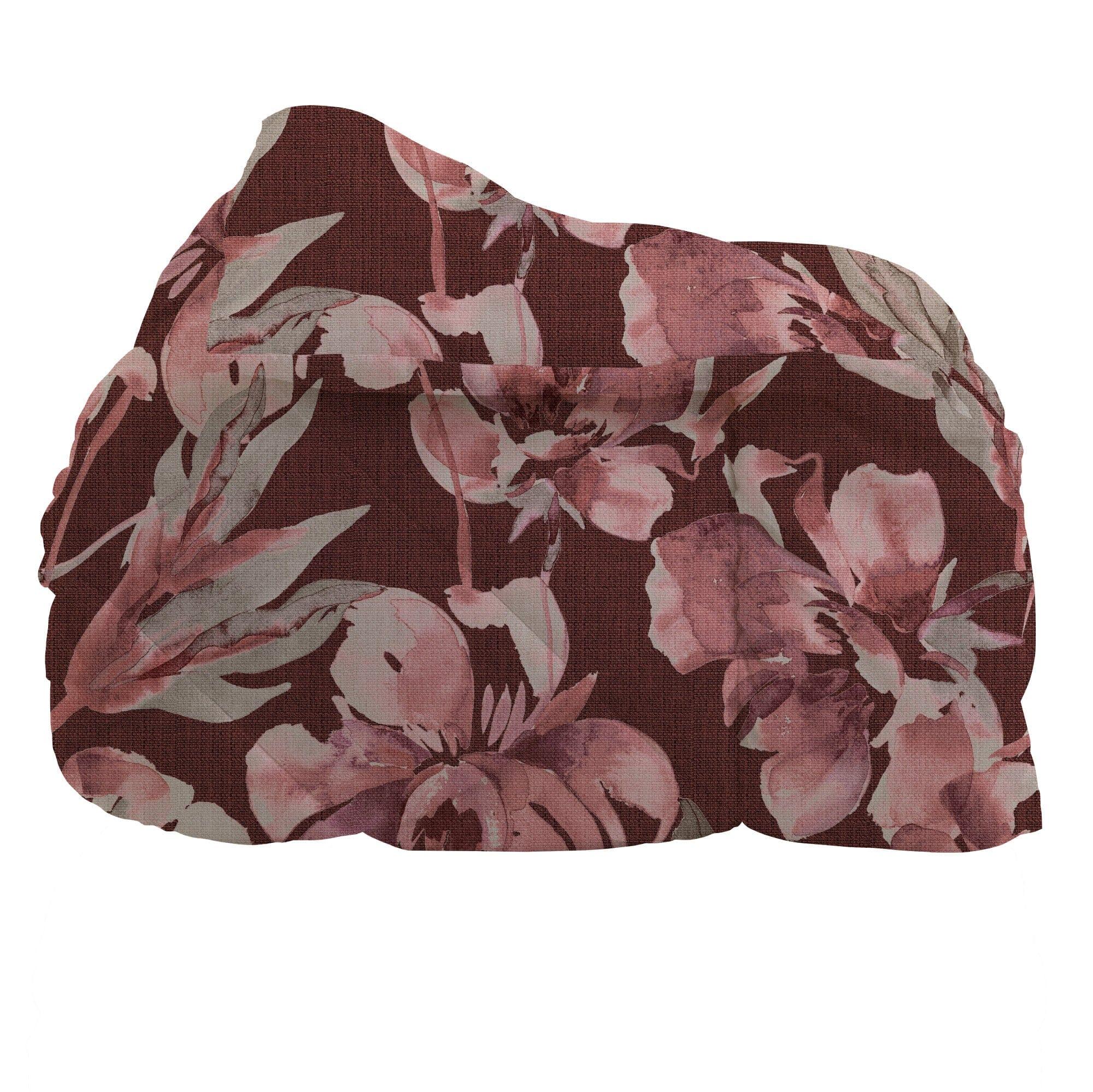 LUXURY COLLECTION DI MAESTRO Trapunta Piazza e Mezza Soffice 210x260 cm con Stampa - Fantasia Fleur Burgundy - Image 2