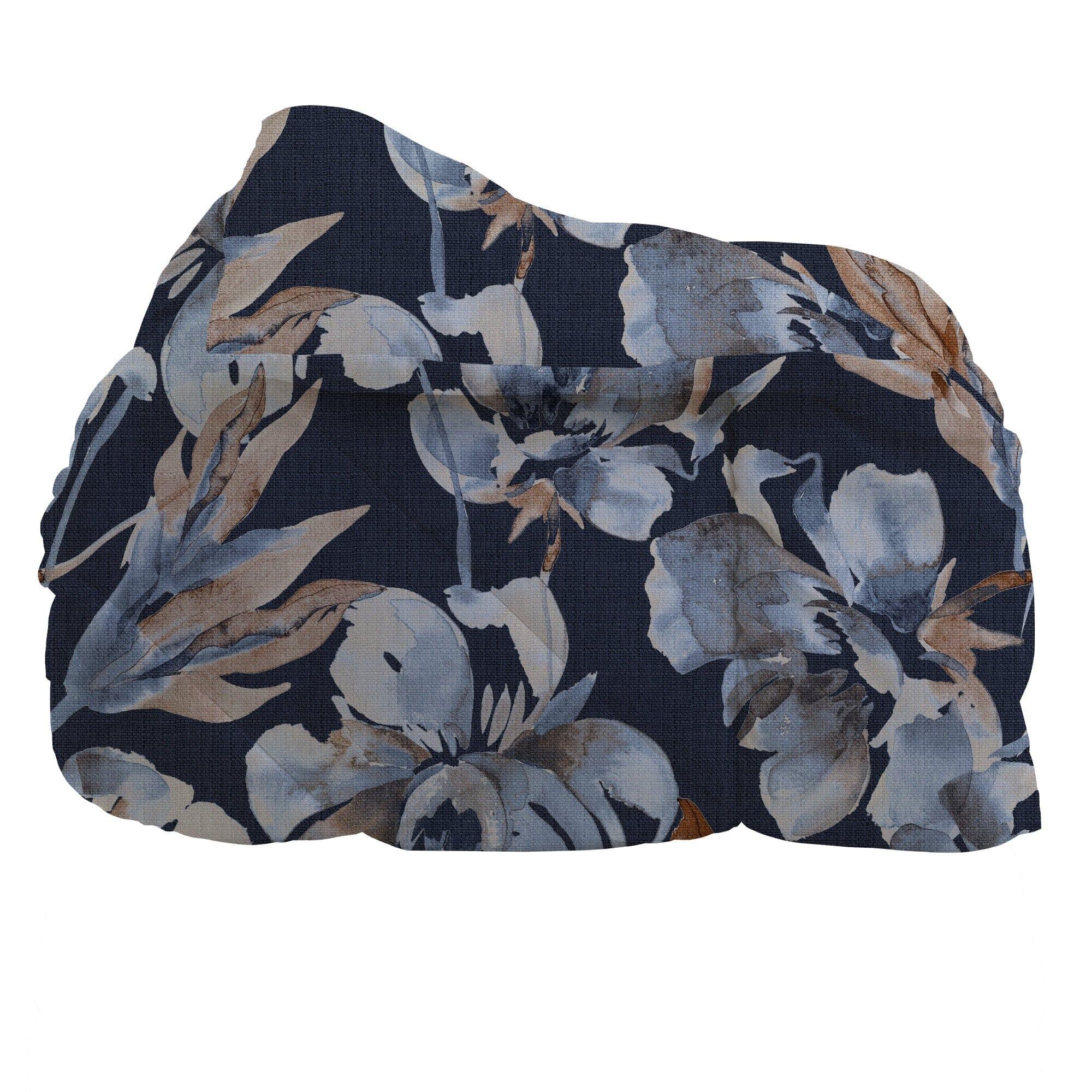 LUXURY COLLECTION DI MAESTRO Trapunta Piazza e Mezza Soffice 210x260 cm con Stampa - Fantasia Fleur Dark Blue - Image 2