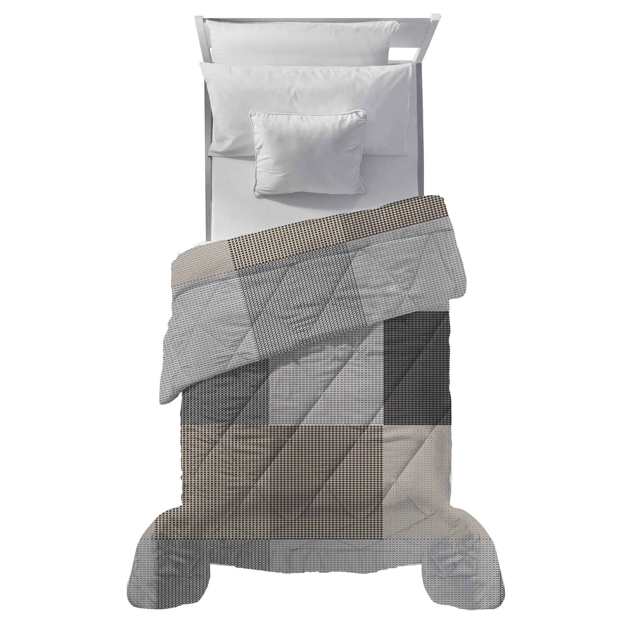 LUXURY COLLECTION DI MAESTRO Trapunta Singola Soffice 180x260 cm con Stampa - Fantasia Carter Grey - Image 2