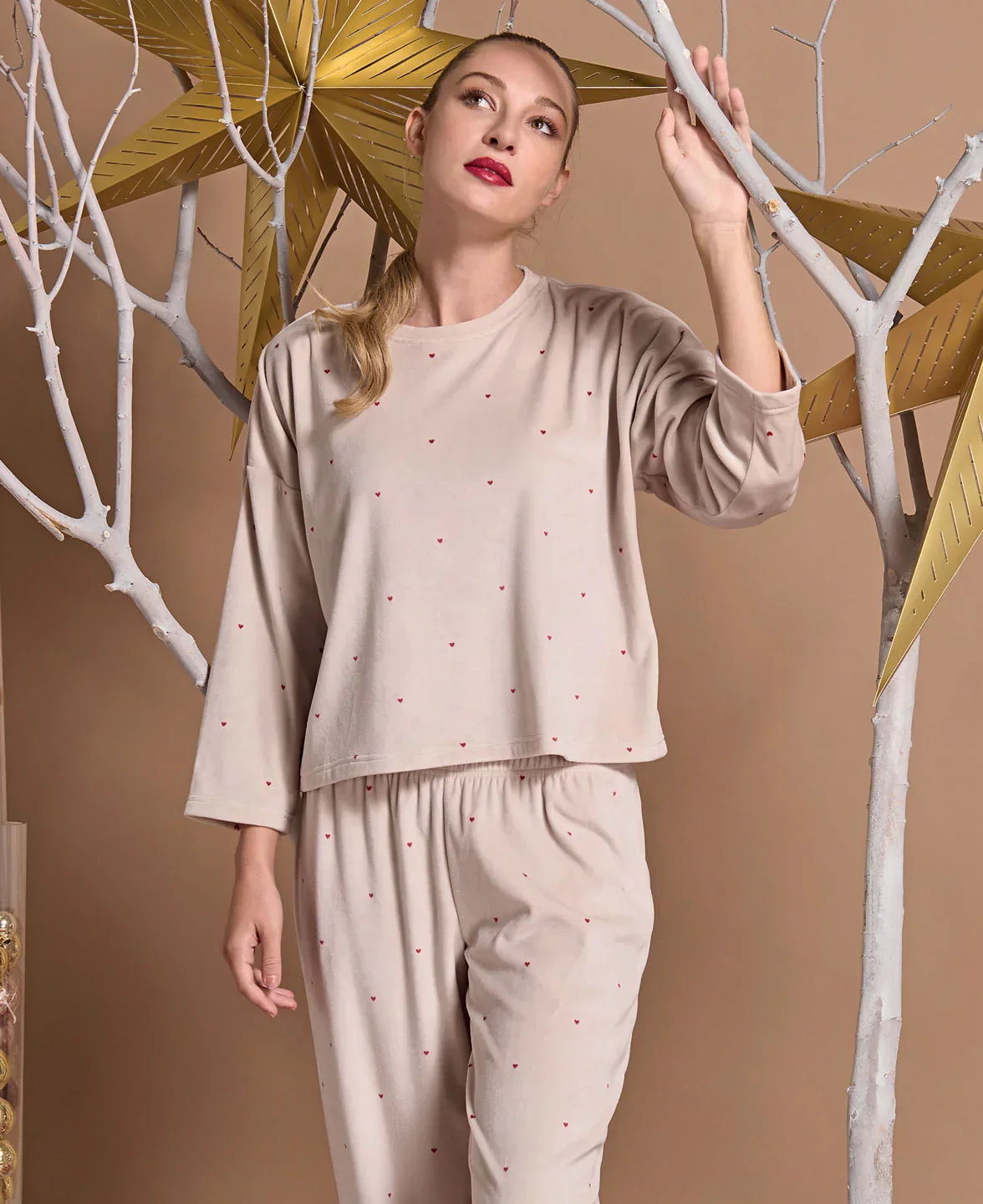Pigiama Lungo Donna Bertilla Ivory - Image 2