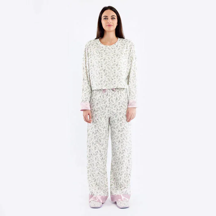 Pigiama Lungo Donna Nikol Lavander - Image 2