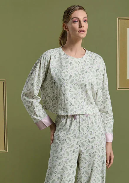 Pigiama Lungo Donna Nikol Lavander - Image 3