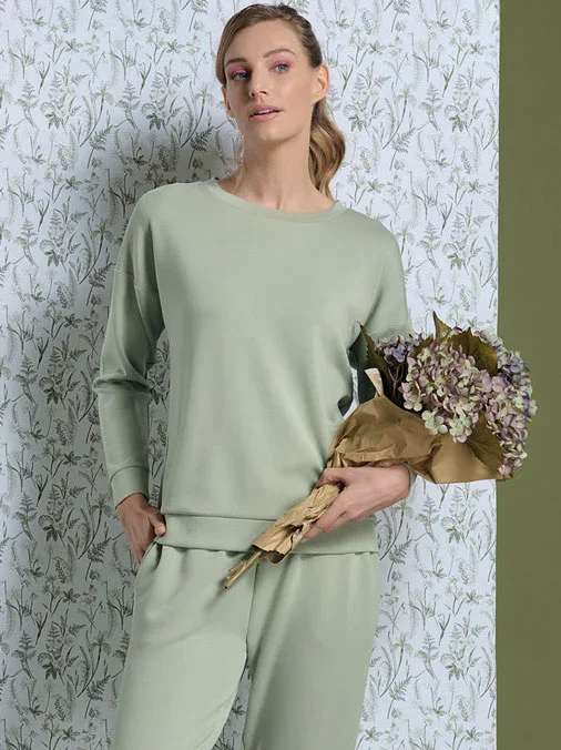 Pigiama Lungo Donna Sabina Light Verde
