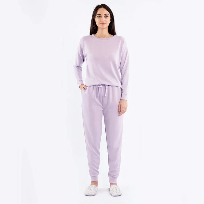 Pigiama Lungo Donna Sabina Lilac - Image 2