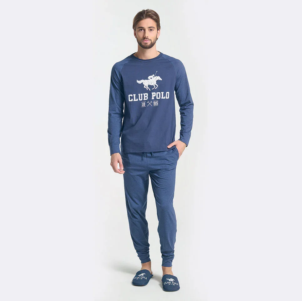 Pigiama Lungo Uomo Abelardo Blue Navy