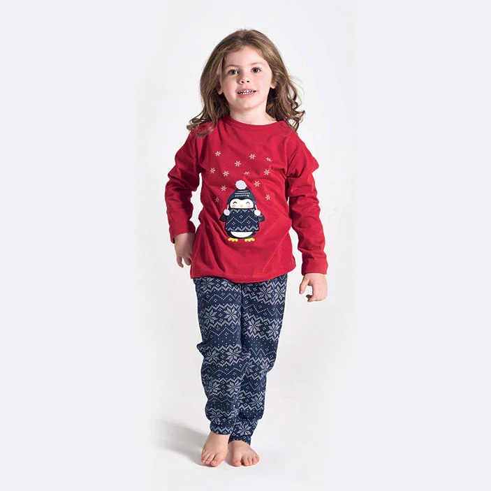 Pigiama Unisex Bambino/a Akira Rosso