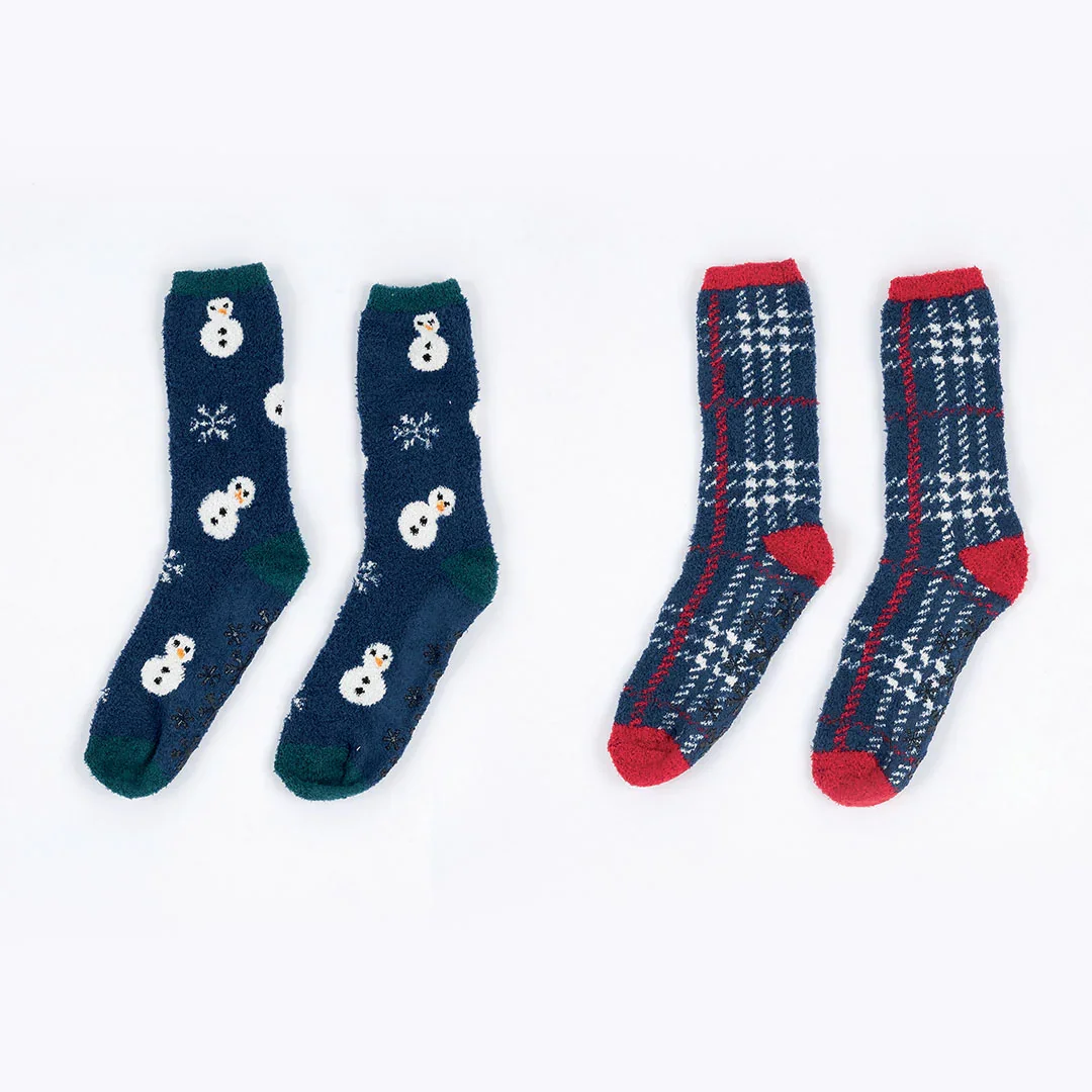 Set 2 Paia Calzini Delfo Taglia Unica Navy Blue