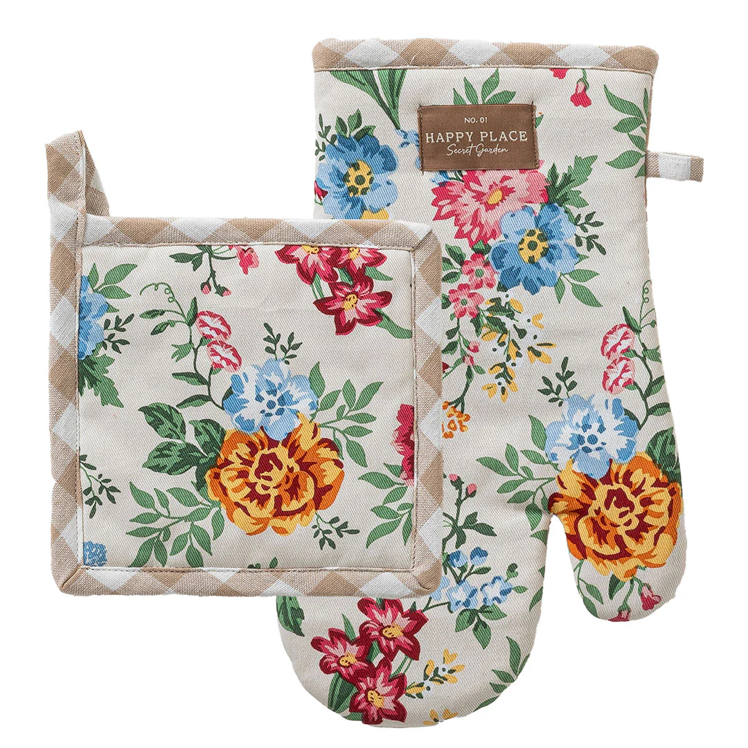 Set Guantone + Presina Secret Garden Standard Debby Beige