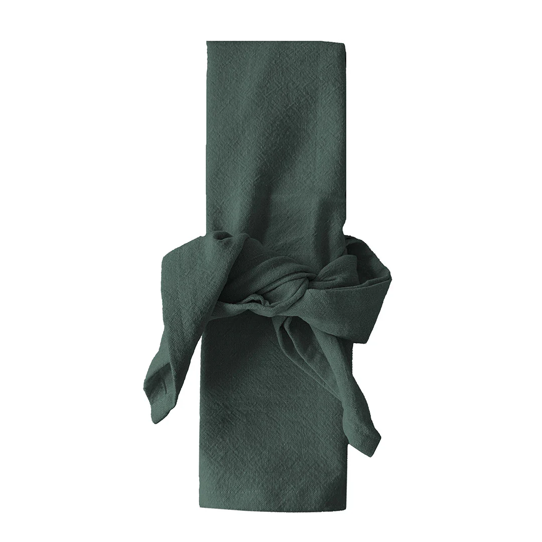 Set Tovaglietta + Tovagliolo Atelier Fragrance Standard Tinta Unita Dark Green