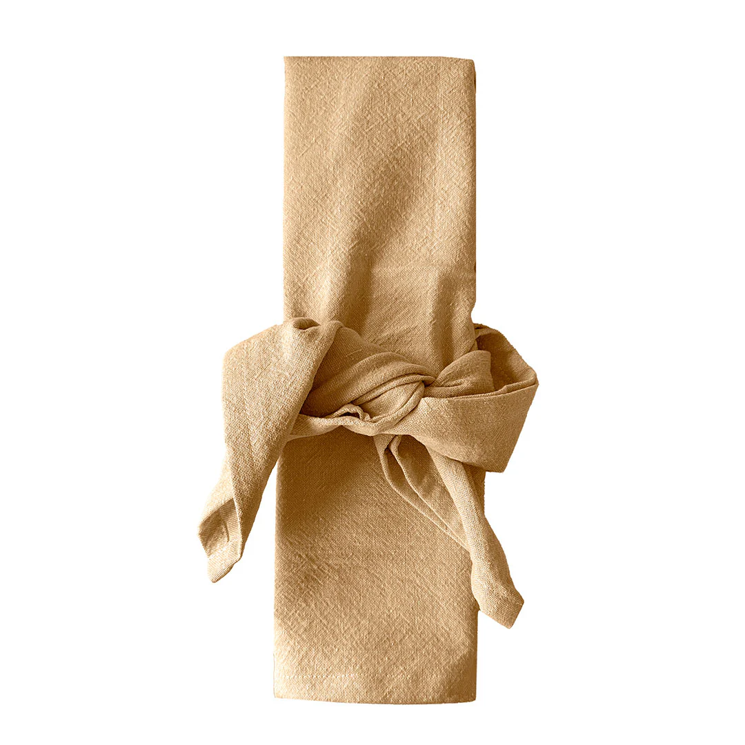 Set Tovaglietta + Tovagliolo Atelier Fragrance Standard Tinta Unita Ochre