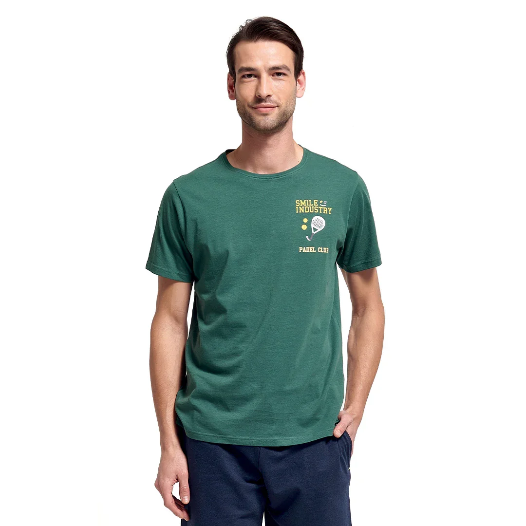 T Shirt da Uomo Padel Club Allen Verde Scuro