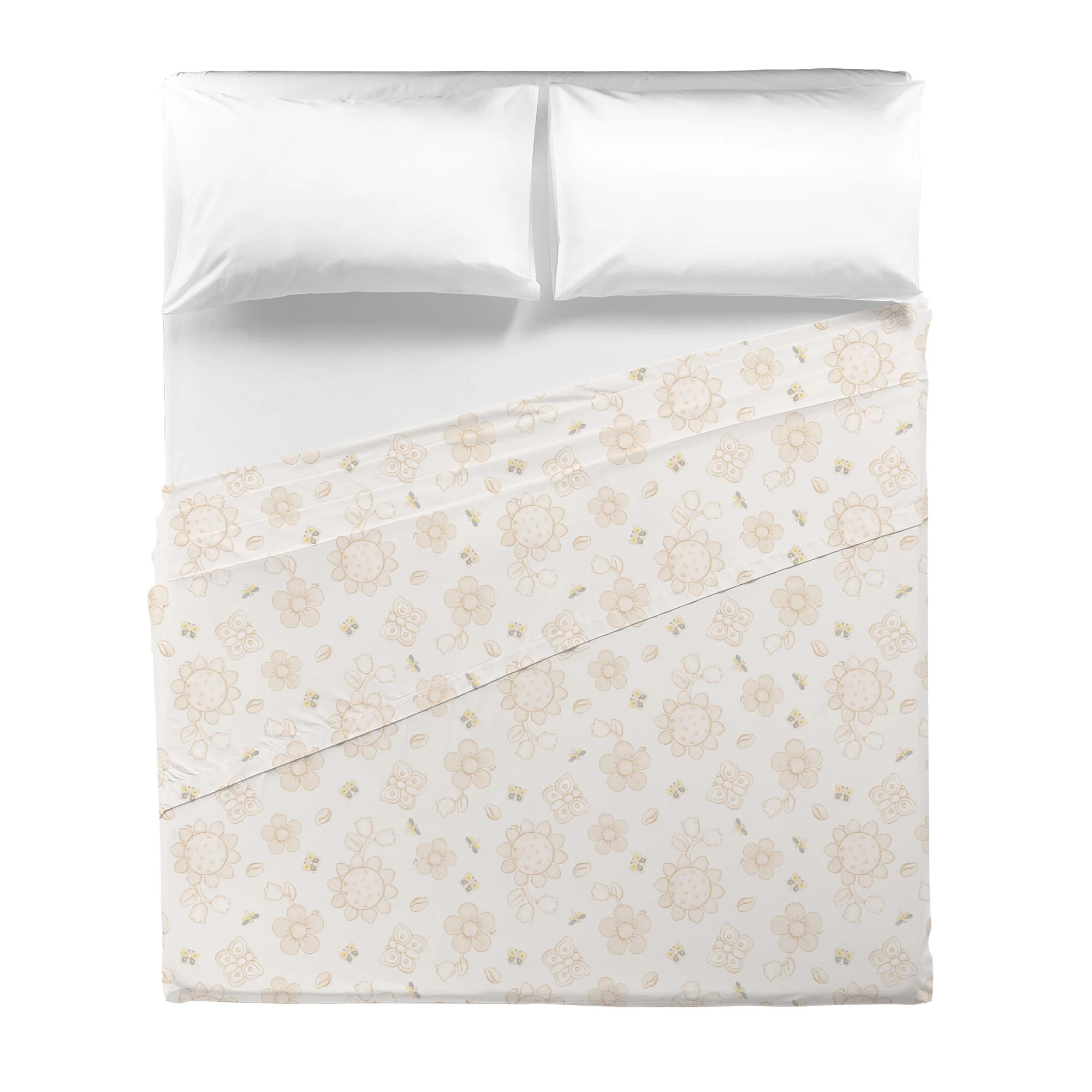 THUN® Lenzuolo Piano Matrimoniale Exclusive Collection Cream - Image 2