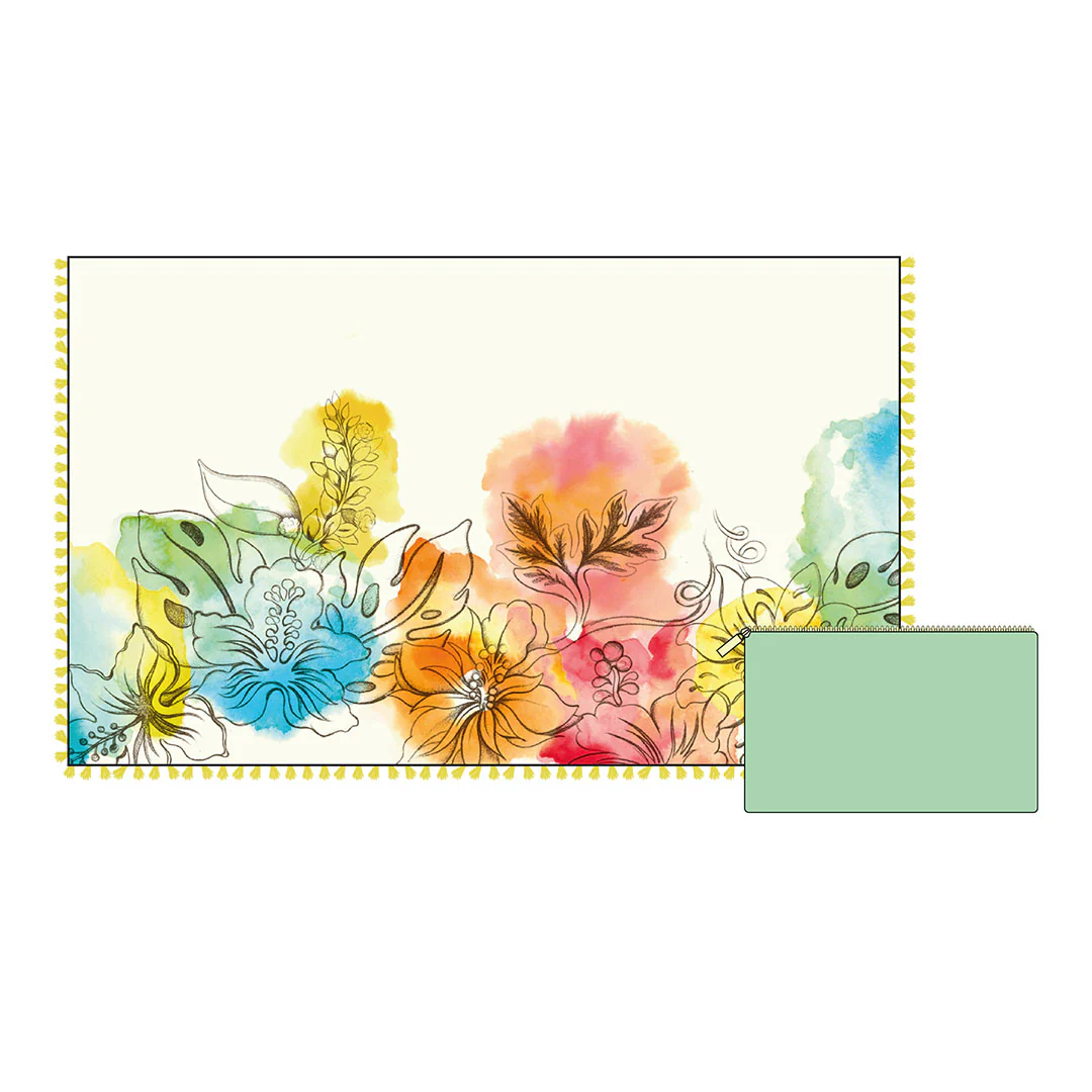 THUN® Pareo con Pochette Mare Donna One Size Yellow - Image 2