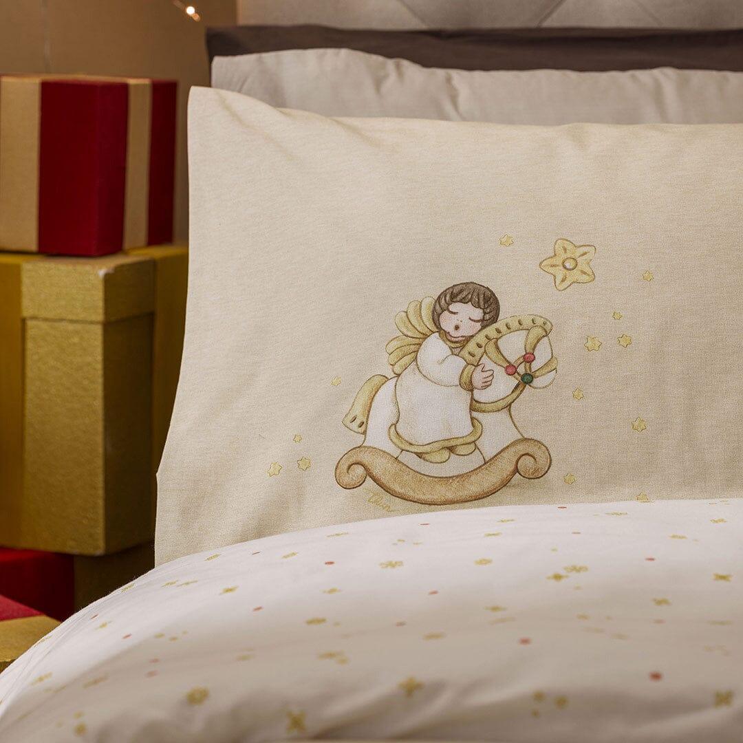 THUN® Completo Letto Piazza e Mezza con Stampa Digitale - Fantasia Natale Angel Vanilla - Image 3