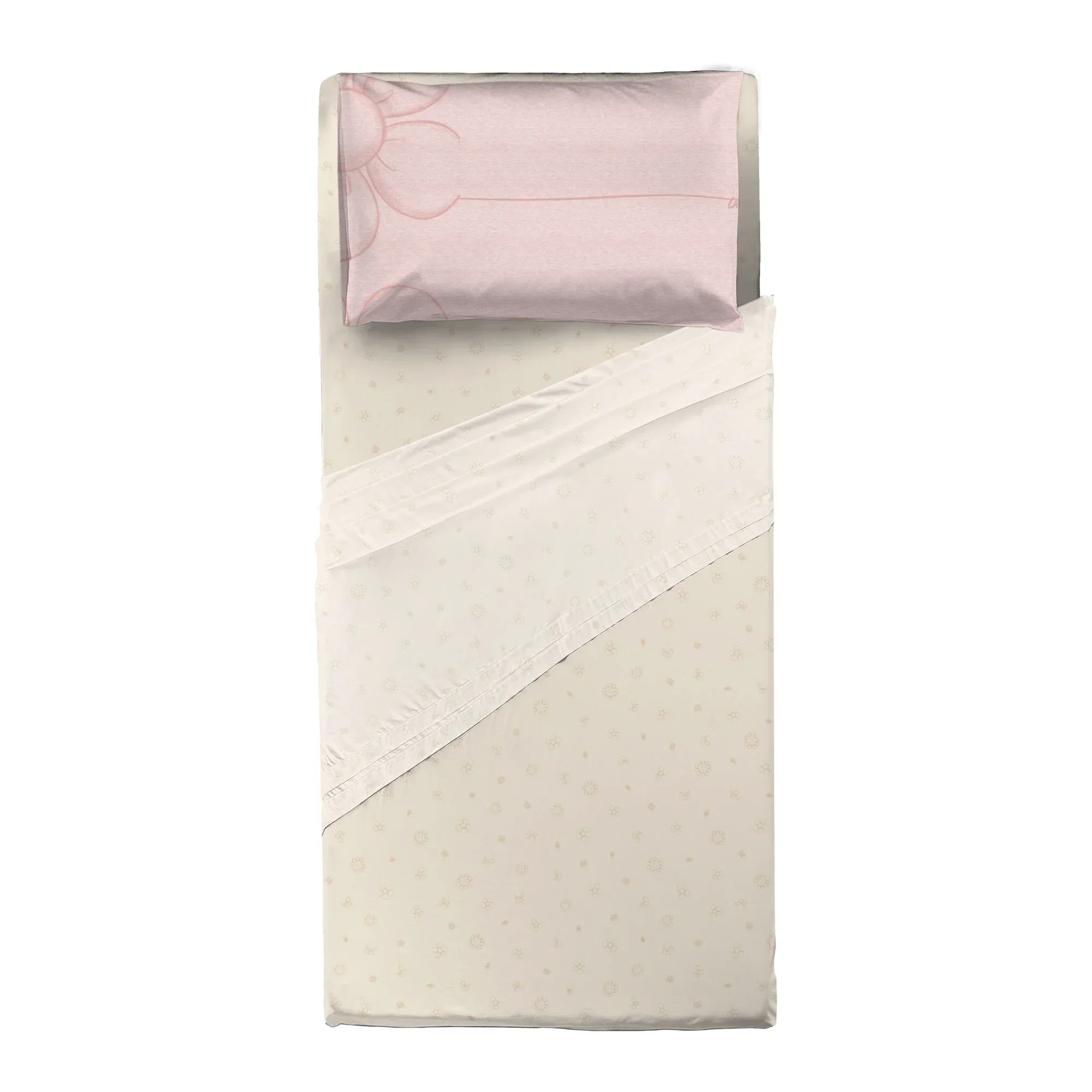 THUN® Completo Letto Singolo in Cotone Iconic Elegance Daisy Pink - Image 2