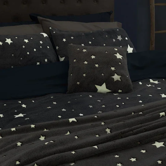 THUN® Coperta Con Borsa 70x100cm Abbracciami Star Glow in the Dark Blue - Image 4