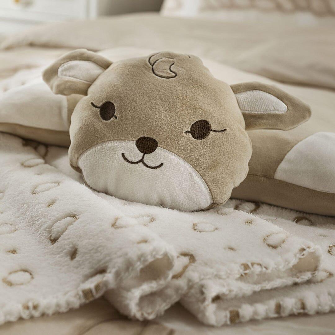 THUN® Cuscino Peluche Cerbiatto e Plaid Baby Standard Fawn Beige - Image 3