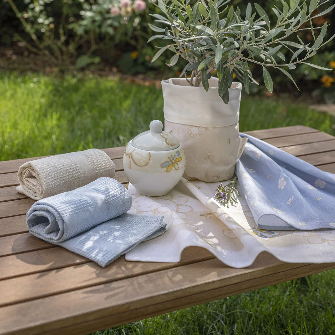 THUN® Set 4 Stronfinacci con Cestino Elegance Beige - Image 2