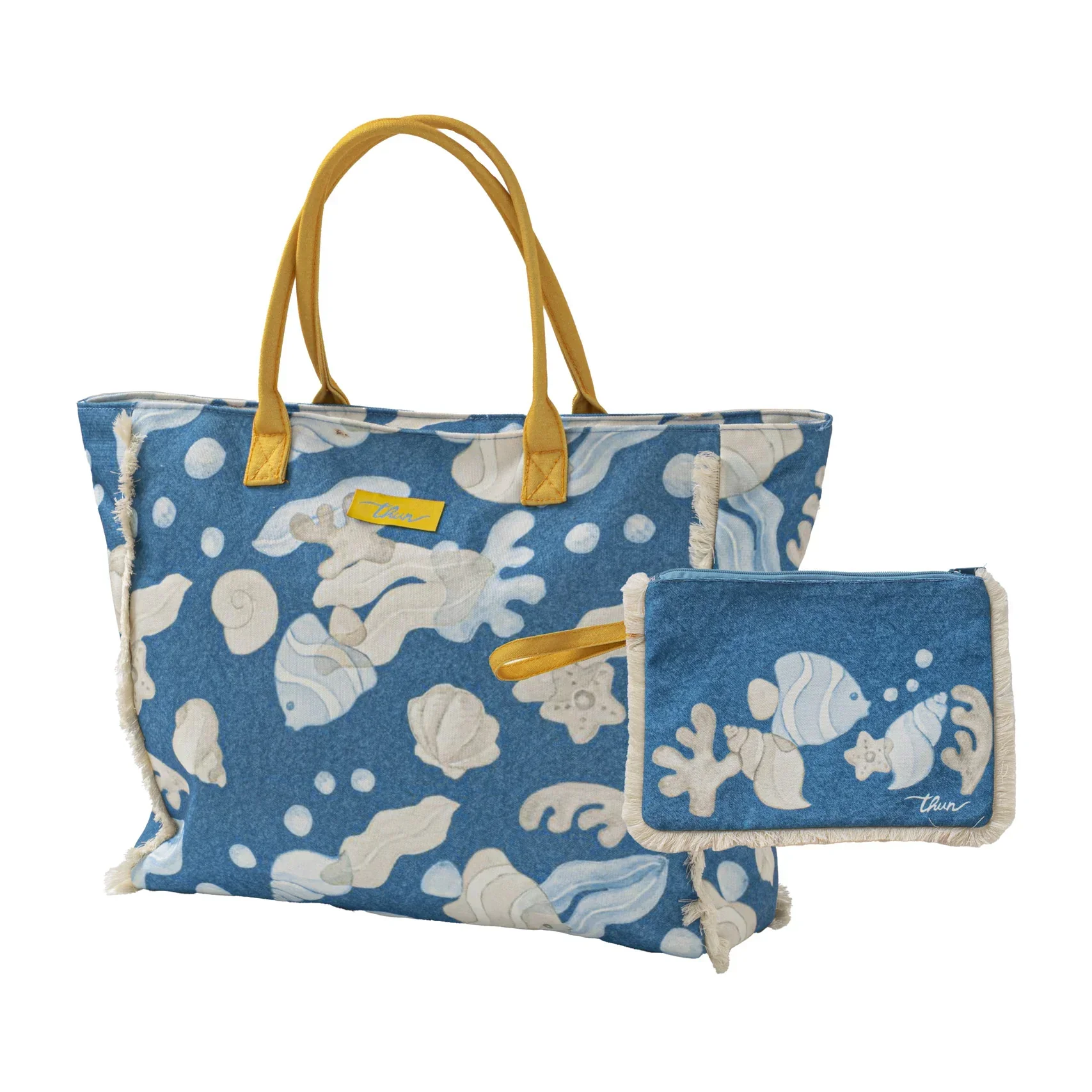 THUN® Set Borsa Mare e Pochette One Size Mare da Amare Light Blue - Image 2