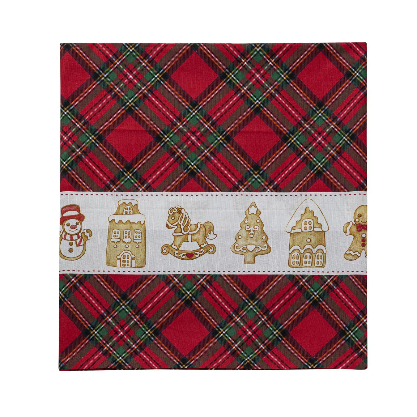 THUN® Tovaglia 160x270 cm Thunland Gingerbread Red