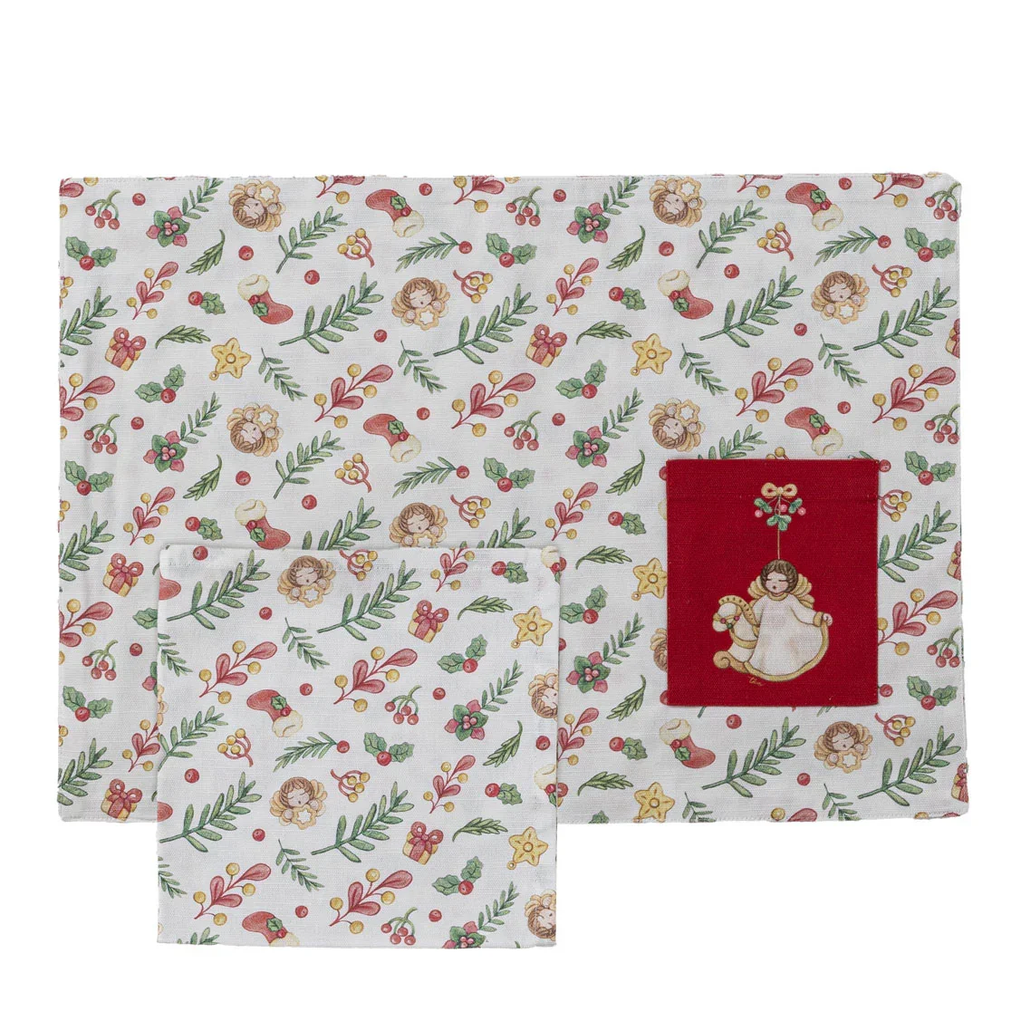 THUN® Tovaglietta Colazione Sorprese di Natale Christmas Multicolor