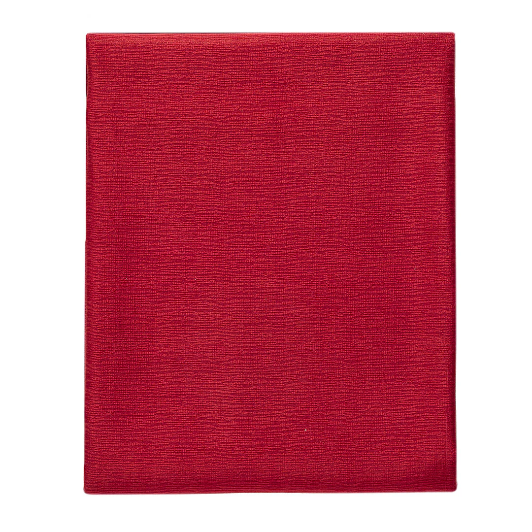 Tovaglia Antimacchia Lurex 140x240 cm Dolomites Dream Tinta Unita Red