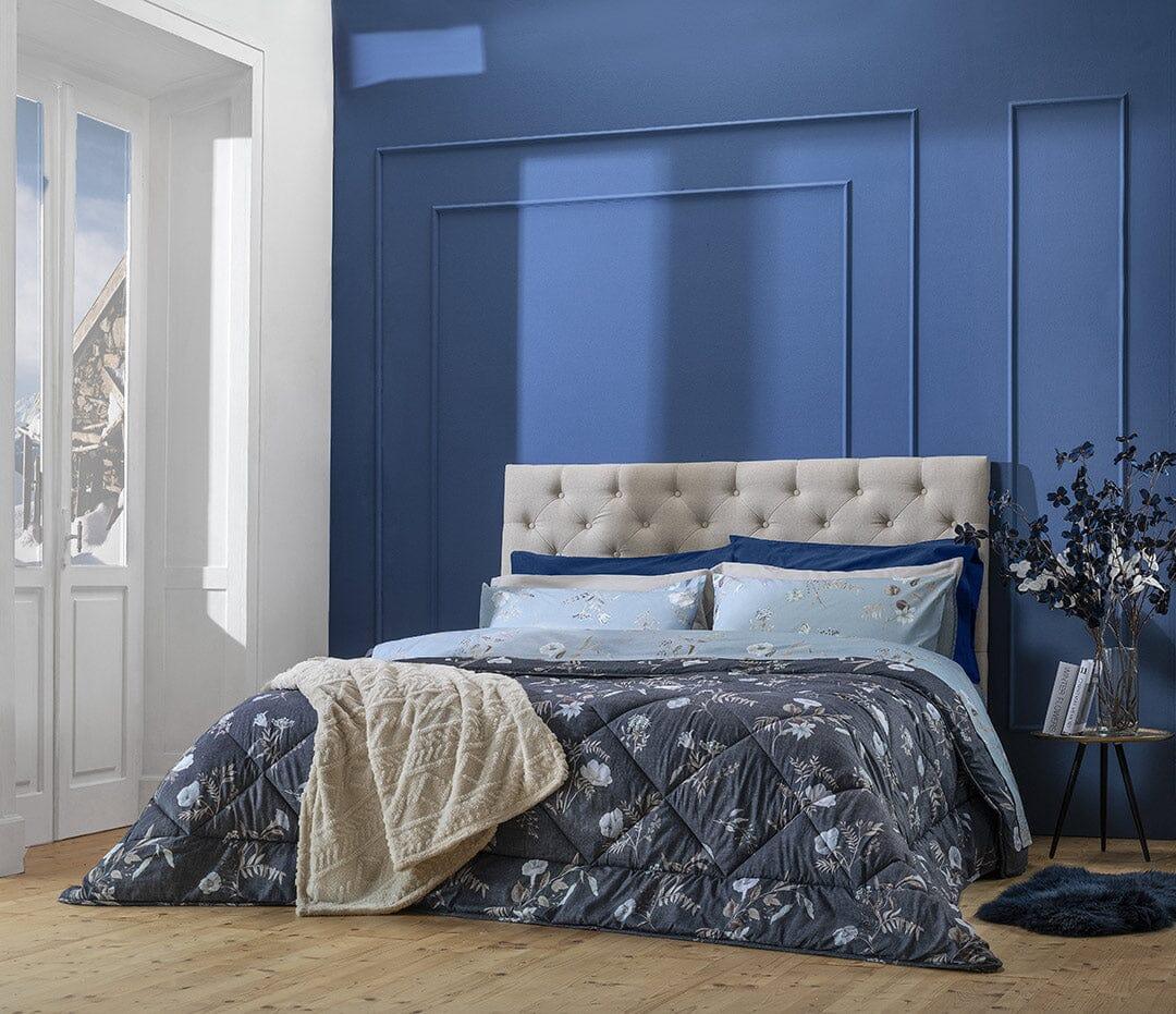 Trapunta Piazza e Mezza 210x250 cm con Stampa - Fantasia Acqua Meredith Dark Blue - Image 4