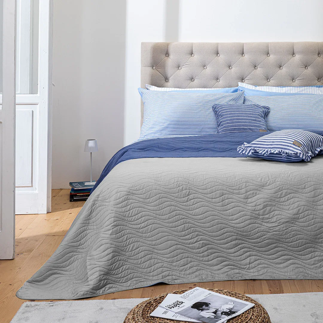 Trapuntino Singolo 170x250 Sunny Wave Grey - Image 2