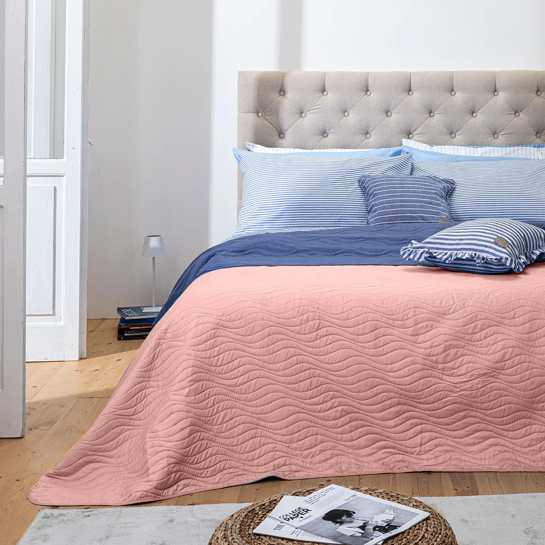 Trapuntino Singolo 170x250 Sunny Wave Pink - Image 2